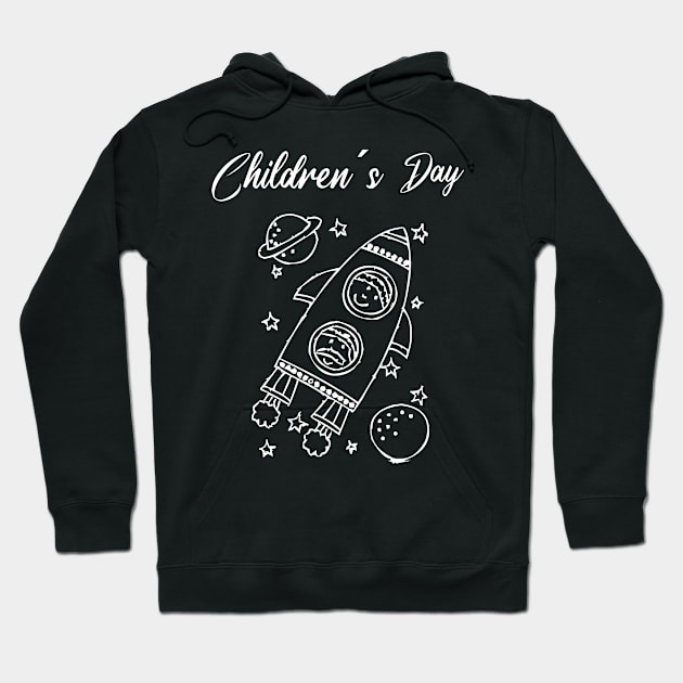 World Children's Day Astronaut Hoodie by RRDESIGN